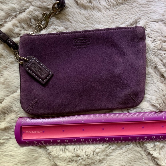 Coach Suede Wristlet - Picture 4 of 6